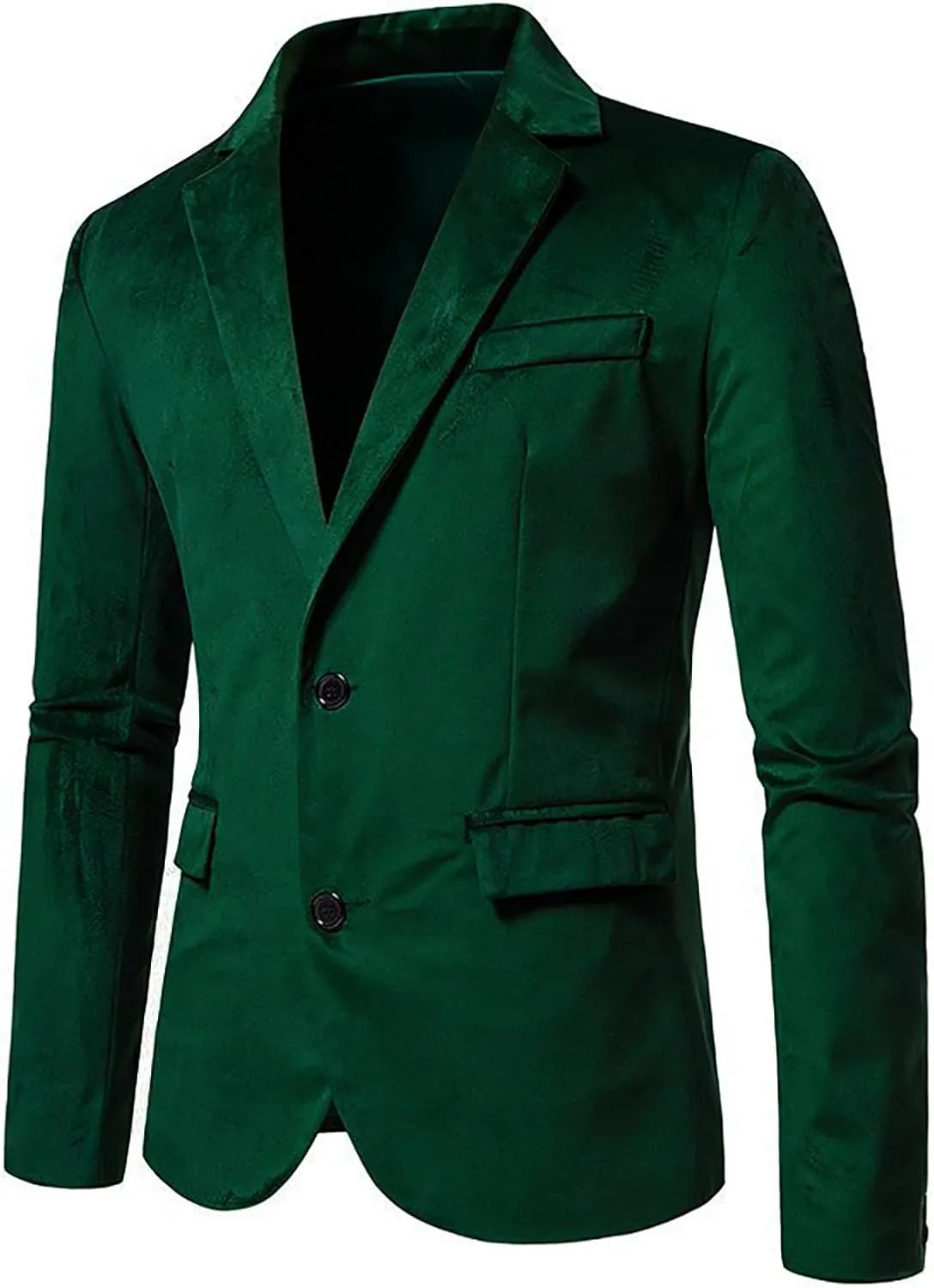GATMSTZ Big Velvet Blazer for Men Blazer Jackets Mens Sport Coats 2 Buttons Party Wedding Evening Homecoming