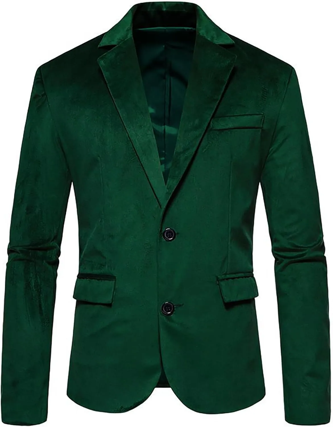 GATMSTZ Big Velvet Blazer for Men Blazer Jackets Mens Sport Coats 2 Buttons Party Wedding Evening Homecoming