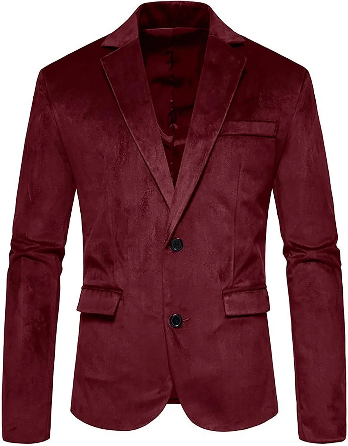 GATMSTZ Big Velvet Blazer for Men Blazer Jackets Mens Sport Coats 2 Buttons Party Wedding Evening Homecoming