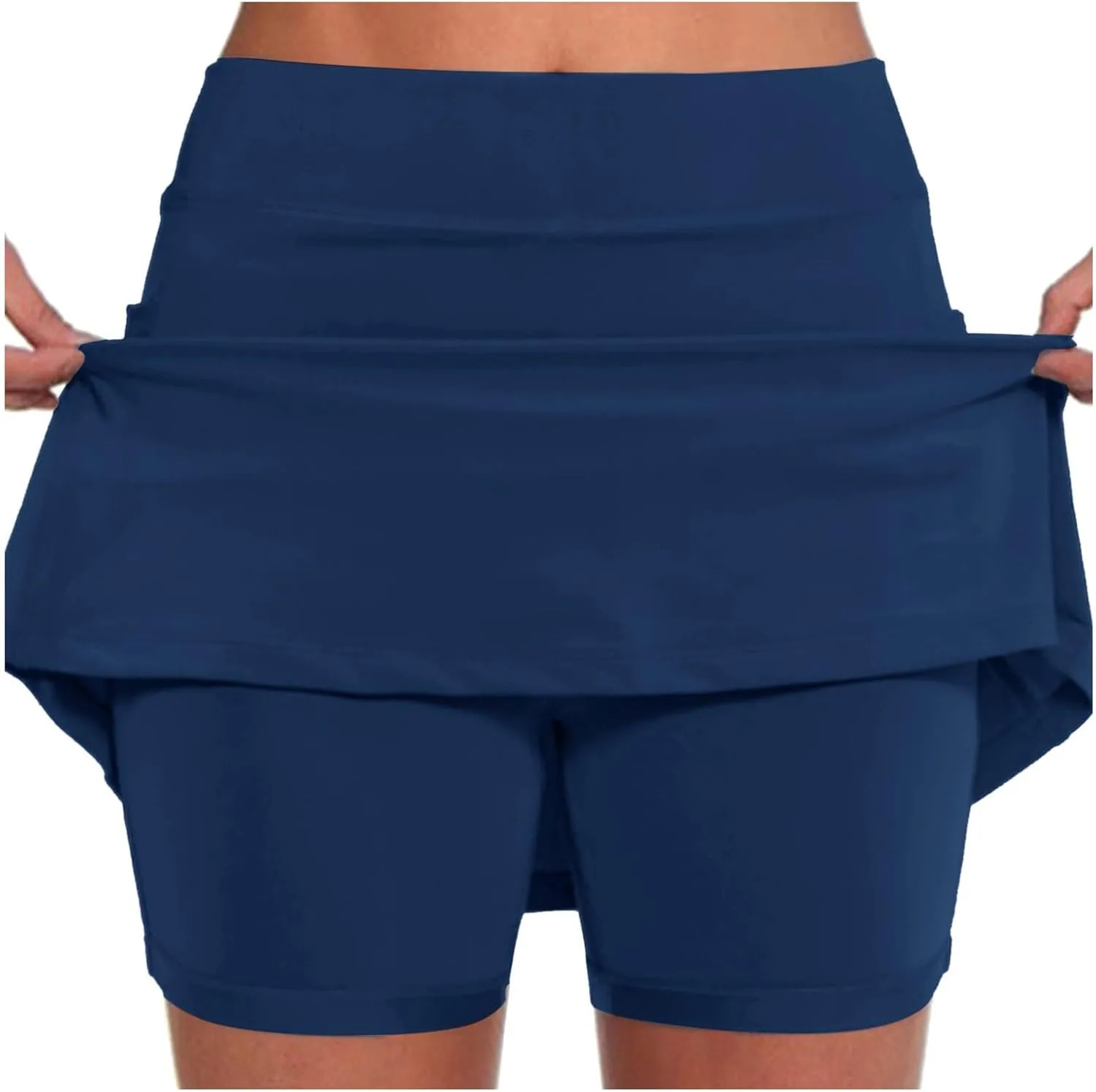 Golf Skorts for Woman High Waisted Tennis Skirts with Pockets Bodycon Athletic Skorts with Shorts