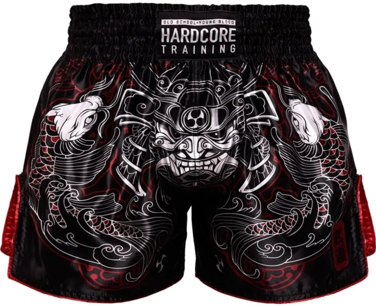 Hardcore Training Muay Thai Shorts Japanese Cortoon Design Kick Boxing MMA Combat Sport Sparring Trunks Cage Fight