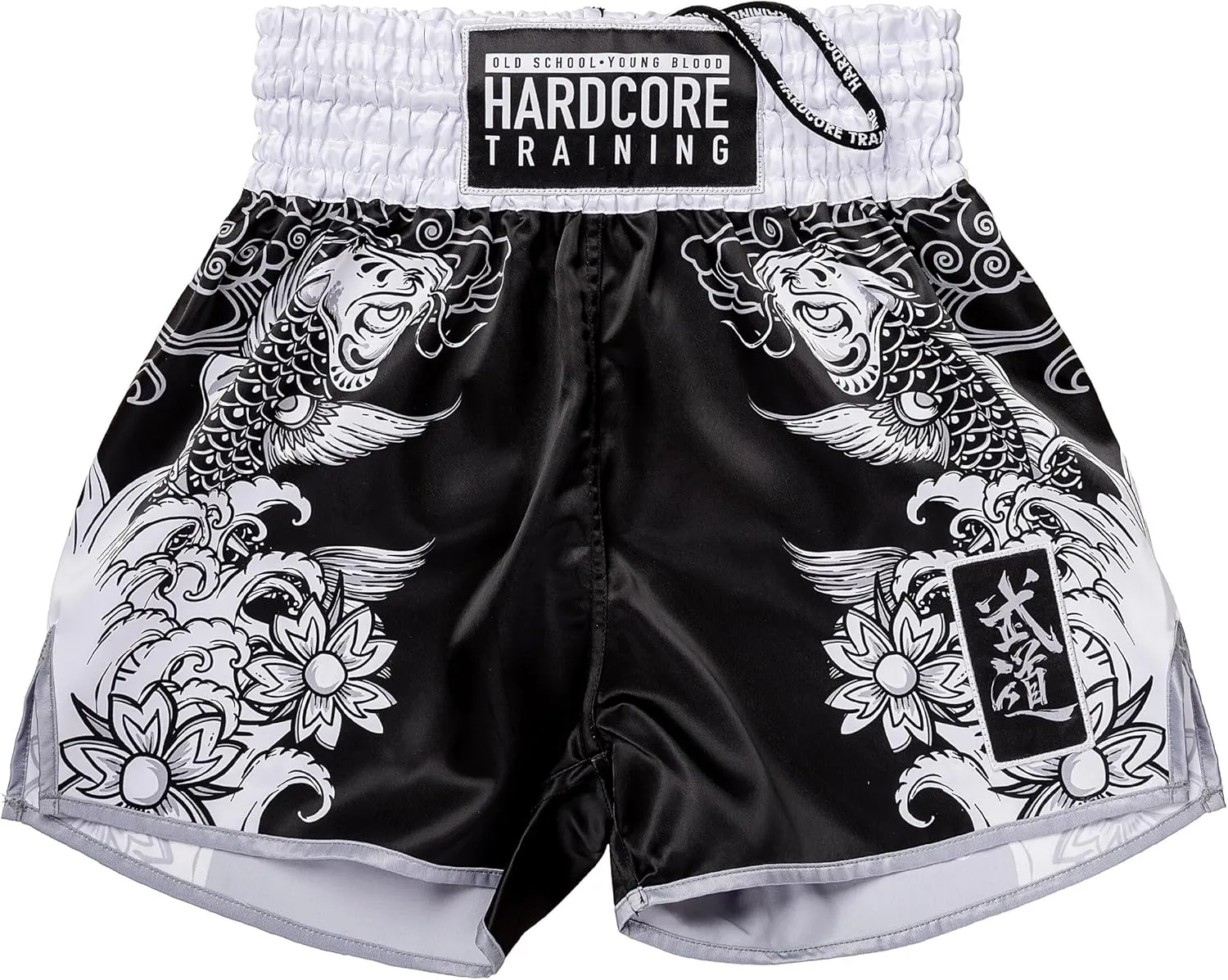 Hardcore Training Muay Thai Shorts Japanese Cortoon Design Kick Boxing MMA Combat Sport Sparring Trunks Cage Fight