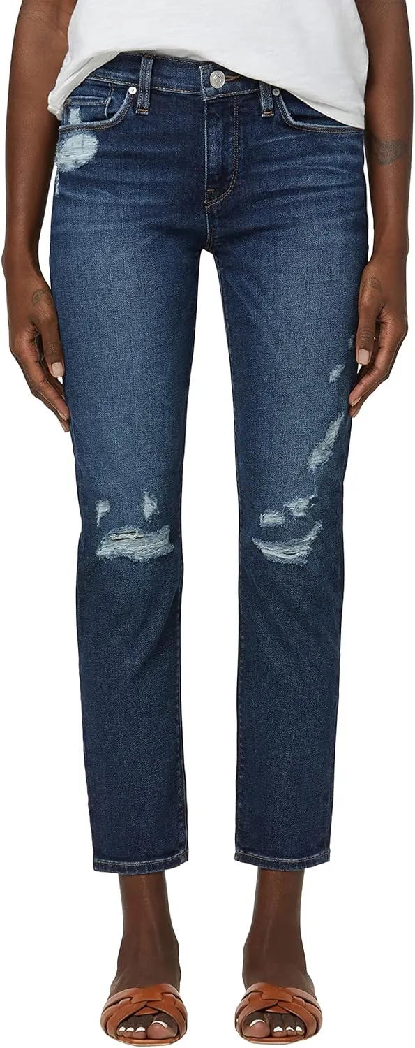 HUDSON Women's Nico Mid-Rise Straight Leg Crop Jean