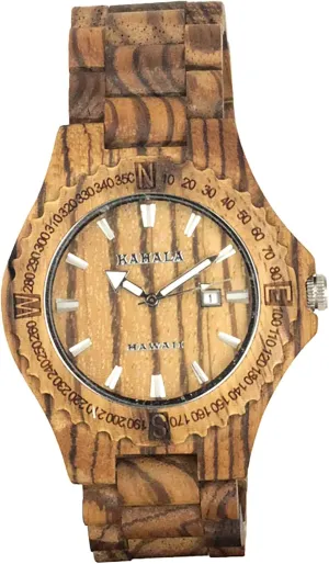 Hula Girl Handmade Hawaiian Wooden Watch (Kahala 33)