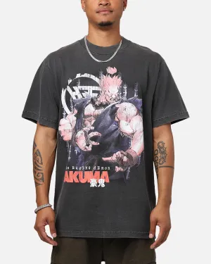 Hypland X Street Fighter Akuma T-Shirt Washed Black