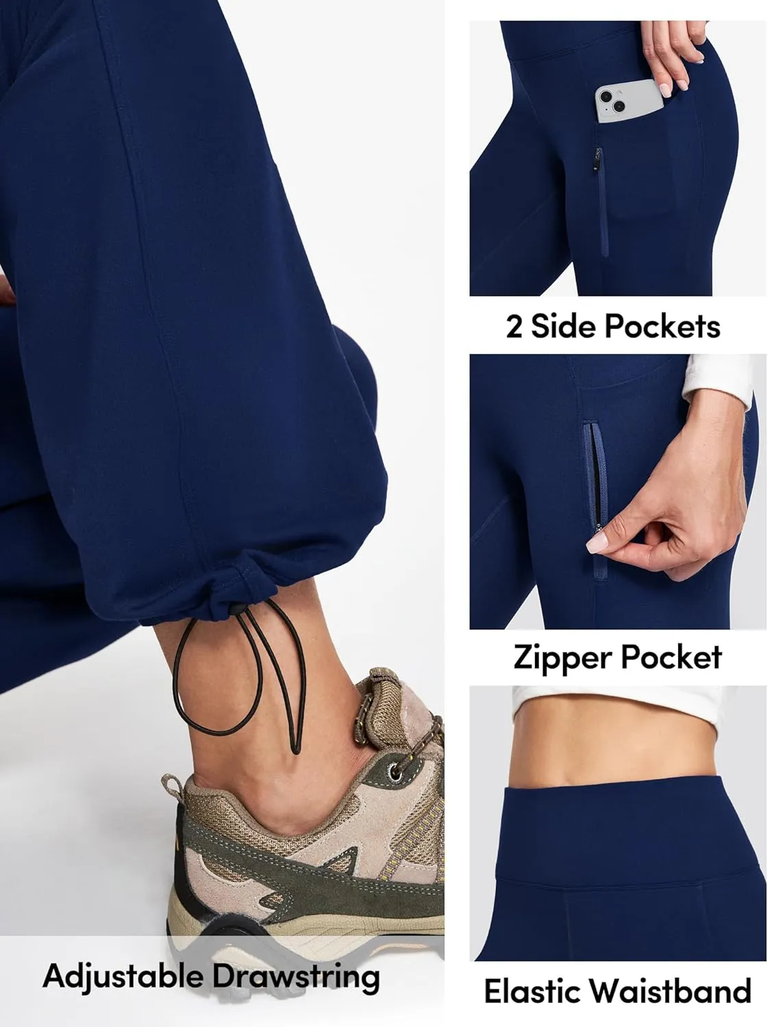 IUGA Fleece Lined Pants Women Water Resistant Hiking Pants Winter Flare Leggings with Pockets Bootcut Thermal