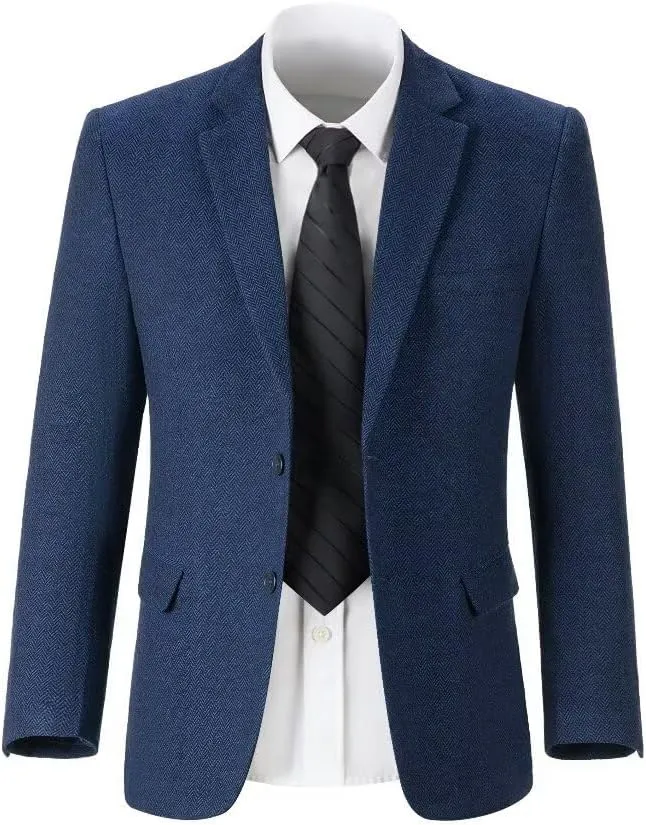 Kids Blazers for Boys Suit Blazer Tweed Herringbone Retro Tuxedo Boys' Fashion Homecoming