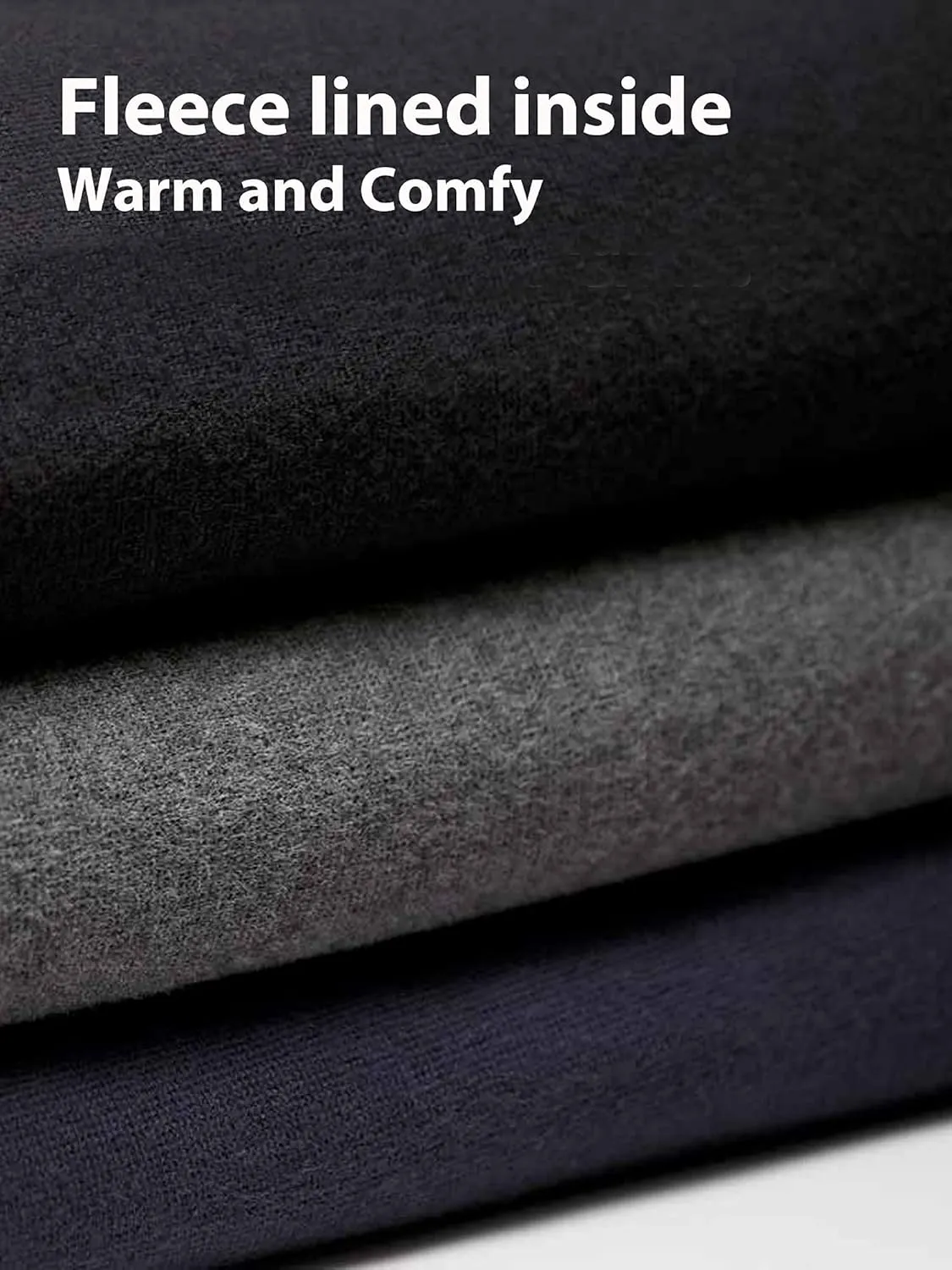 Kuda Moda 10 Pack Women's Winter Fleece Lined Brushed Warm Full Length Thermal Leggings - One Size fits 0-12 (S, M, L)