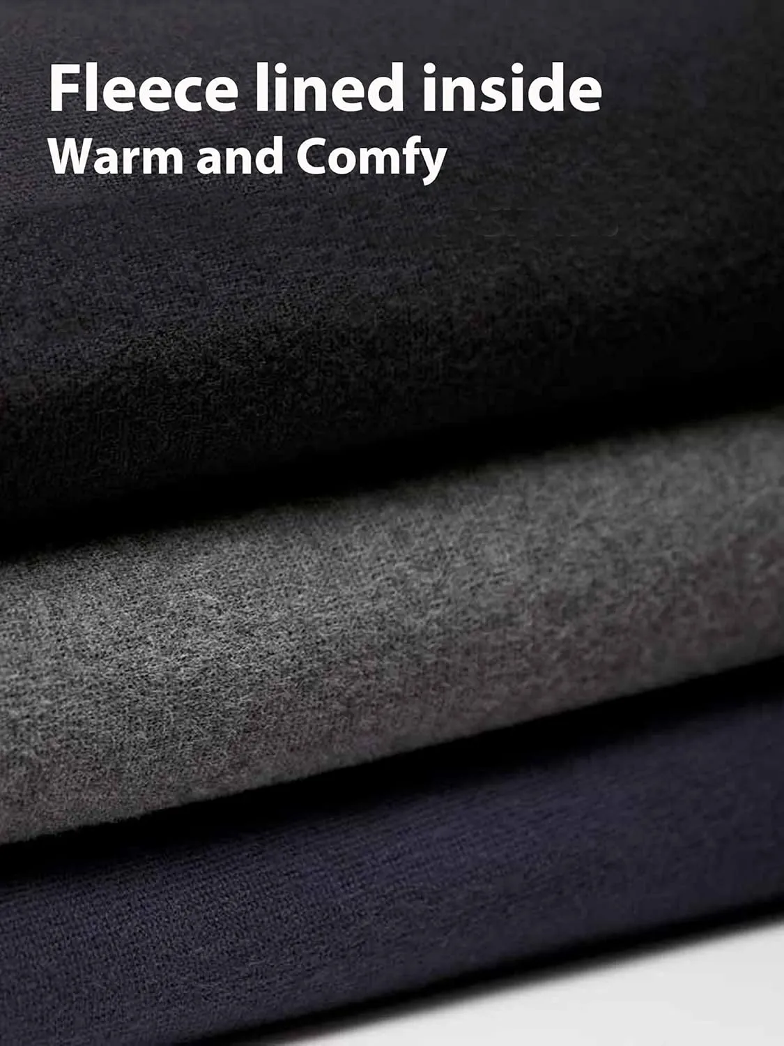 Kuda Moda 10 Pack Women's Winter Fleece Lined Brushed Warm Full Length Thermal Leggings - One Size fits 0-12 (S, M, L)