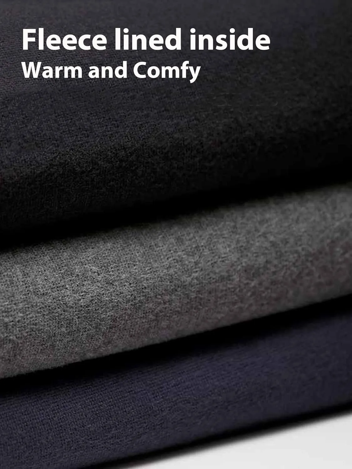 Kuda Moda 10 Pack Women's Winter Fleece Lined Brushed Warm Full Length Thermal Leggings - One Size fits 0-12 (S, M, L)