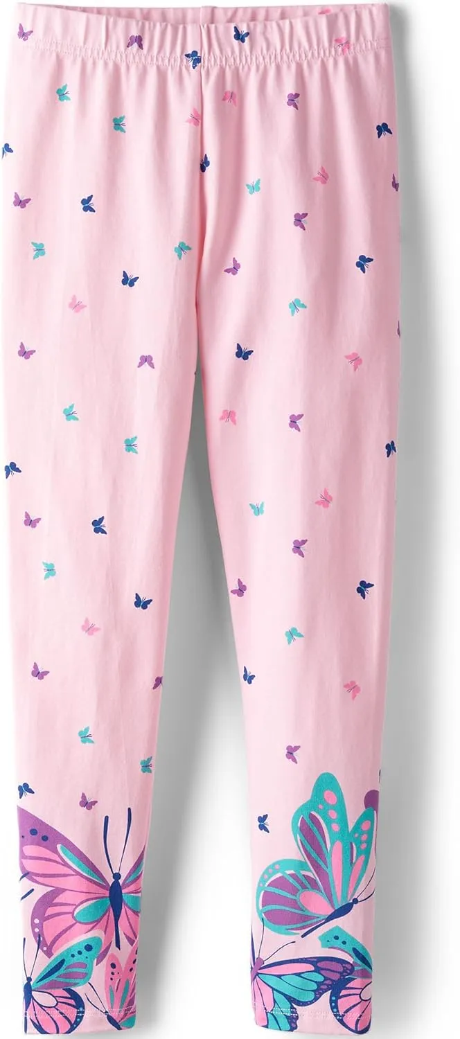 Lands' End Girls Tough Cotton Novelty Leggings