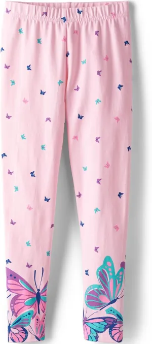 Lands' End Girls Tough Cotton Novelty Leggings