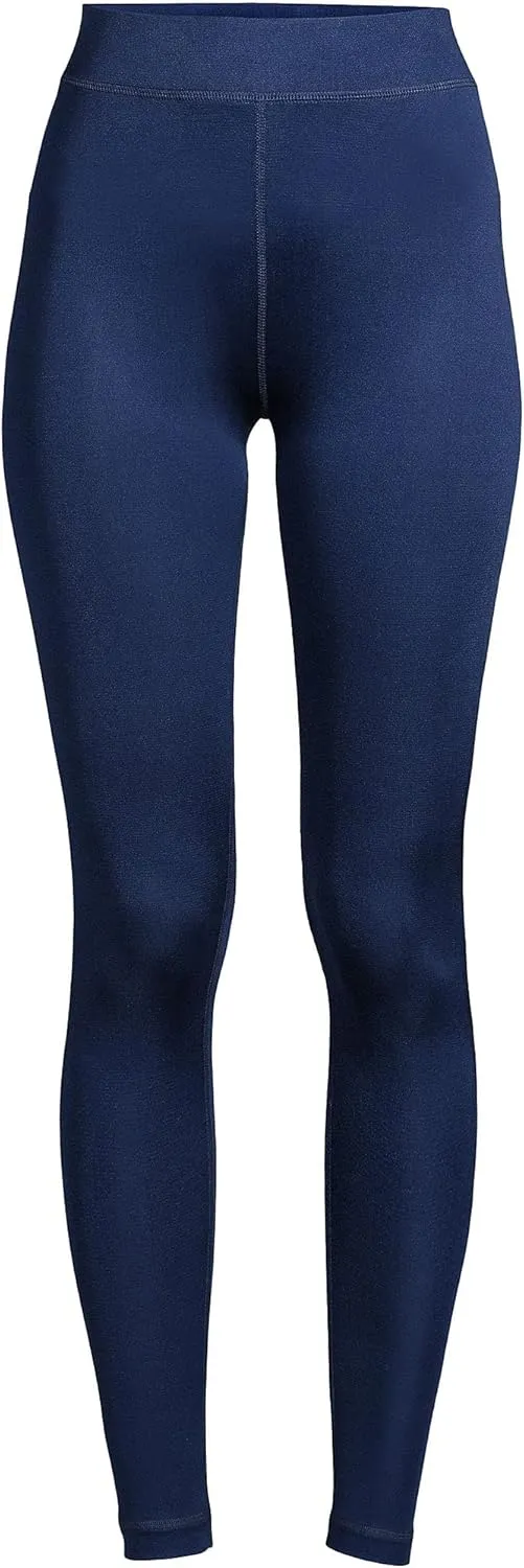 Lands' End Women's Silk Interlock Long Underwear Leggings Pants