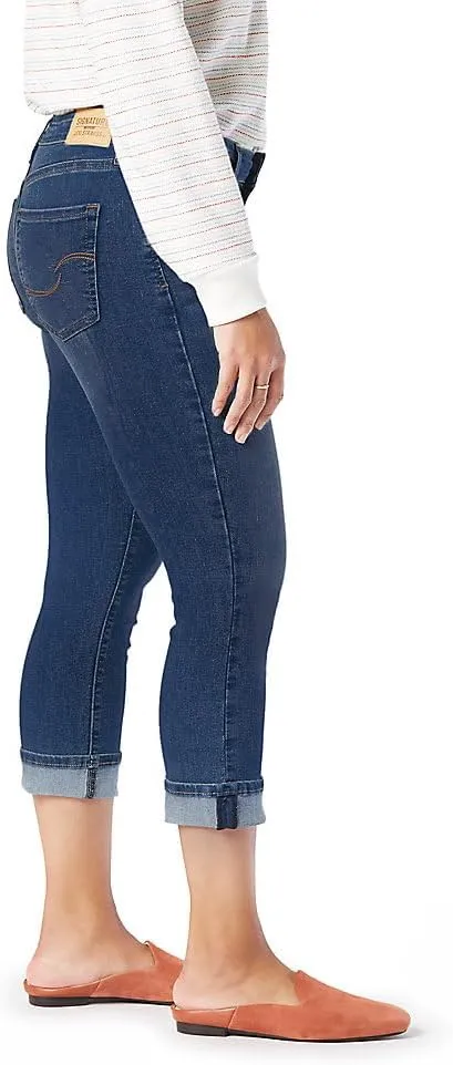 Levi Strauss Signature Gold Women's Mid-Rise Slim Fit Capris (Available in Plus Size)