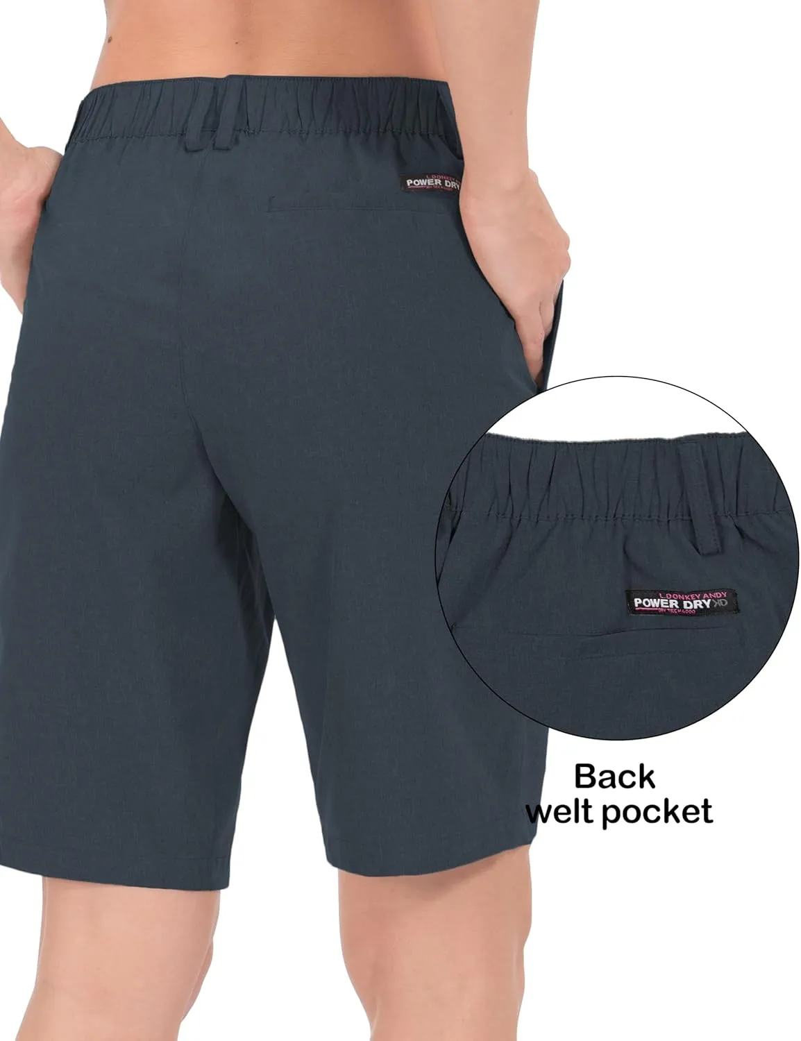 Little Donkey Andy Women's Bermuda Quick Dry Lightweight Stretch Shorts Golf Hiking Travel