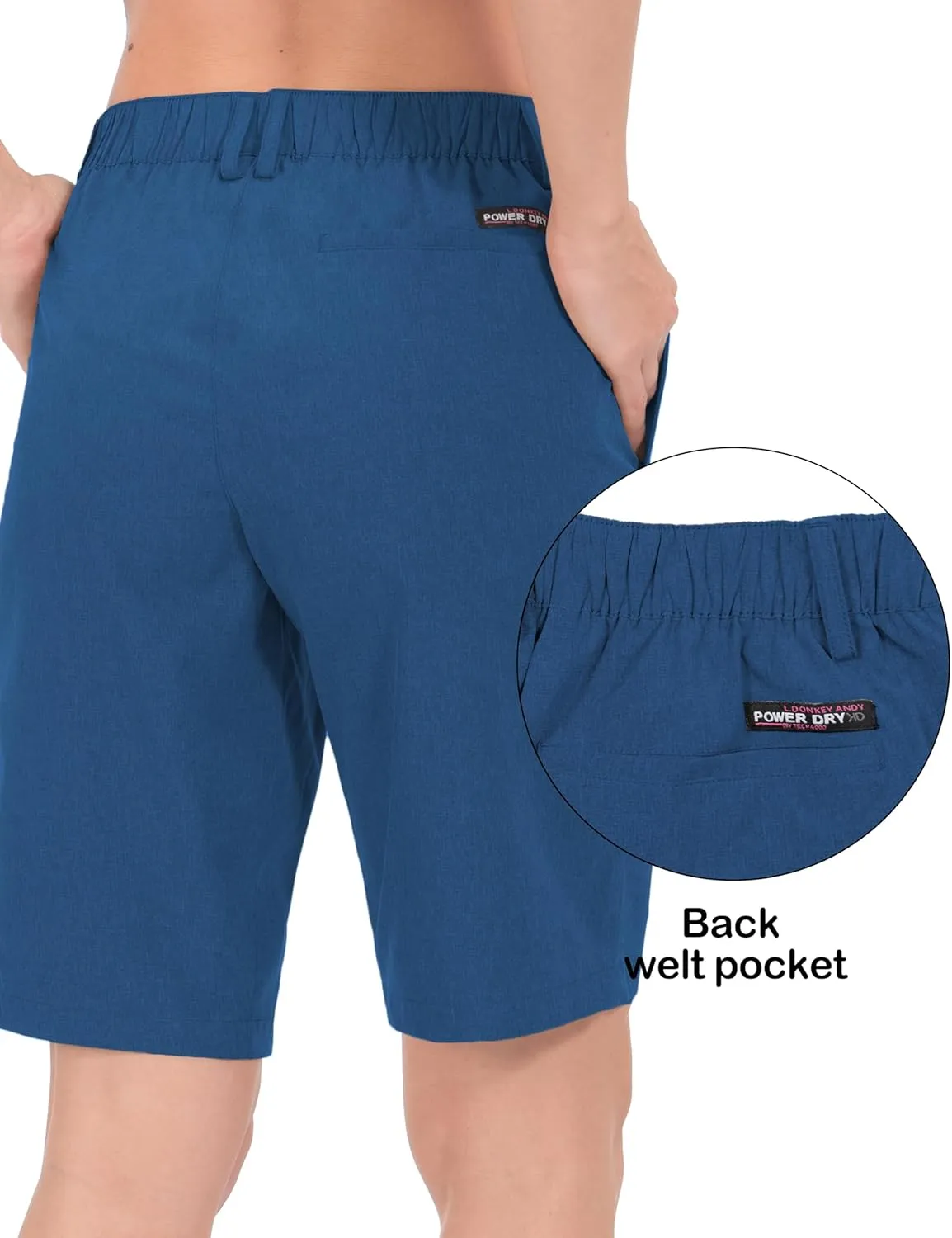 Little Donkey Andy Women's Bermuda Quick Dry Lightweight Stretch Shorts Golf Hiking Travel