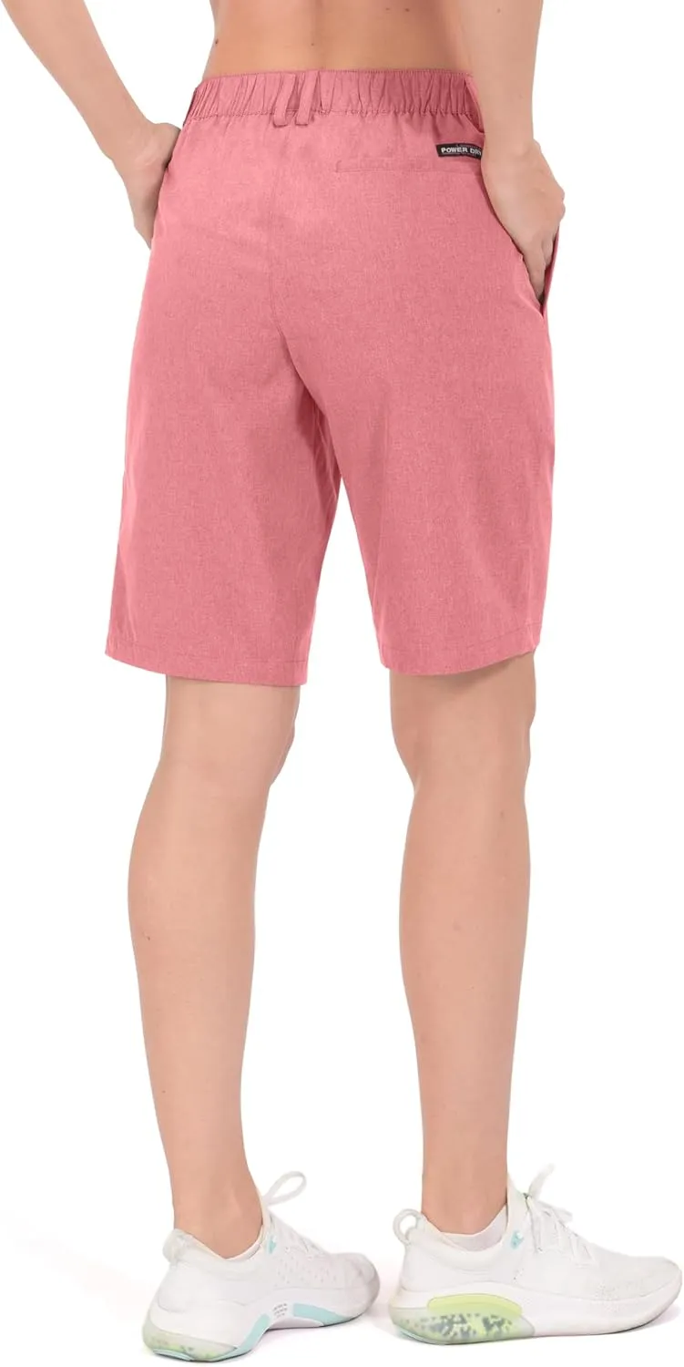 Little Donkey Andy Women's Bermuda Quick Dry Lightweight Stretch Shorts Golf Hiking Travel