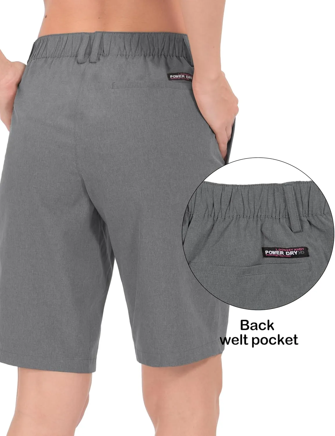 Little Donkey Andy Women's Bermuda Quick Dry Lightweight Stretch Shorts Golf Hiking Travel