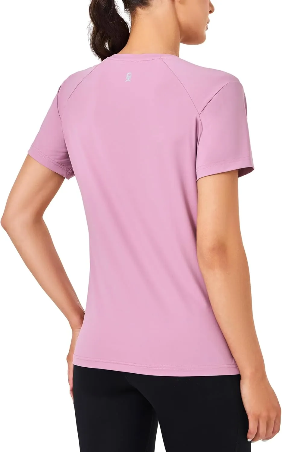 Little Donkey Andy Women's Short Sleeve Quick Dry T-Shirt, Crew Neck Athletic Shirts for Golf Running, Breathable UPF 50