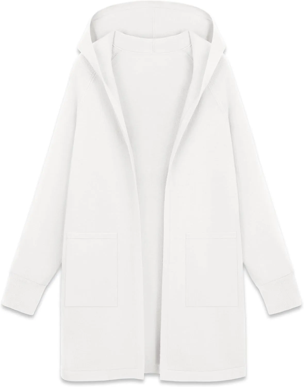 MAGCOMSEN Women's Cardigan Open Front Knit Hoodie Sweater Coatigan Jacket 2024 Casual Fall Trendy Coats with Pockets