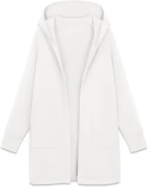 MAGCOMSEN Women's Cardigan Open Front Knit Hoodie Sweater Coatigan Jacket 2024 Casual Fall Trendy Coats with Pockets