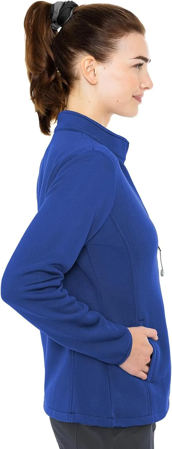 Med Couture Women's Performance Fleece Jacket with 4 Pockets and 2-Way Stretch - MC8684