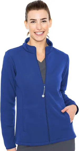 Med Couture Women's Performance Fleece Jacket with 4 Pockets and 2-Way Stretch - MC8684