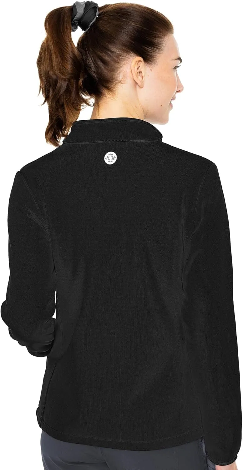 Med Couture Women's Performance Fleece Jacket with 4 Pockets and 2-Way Stretch - MC8684