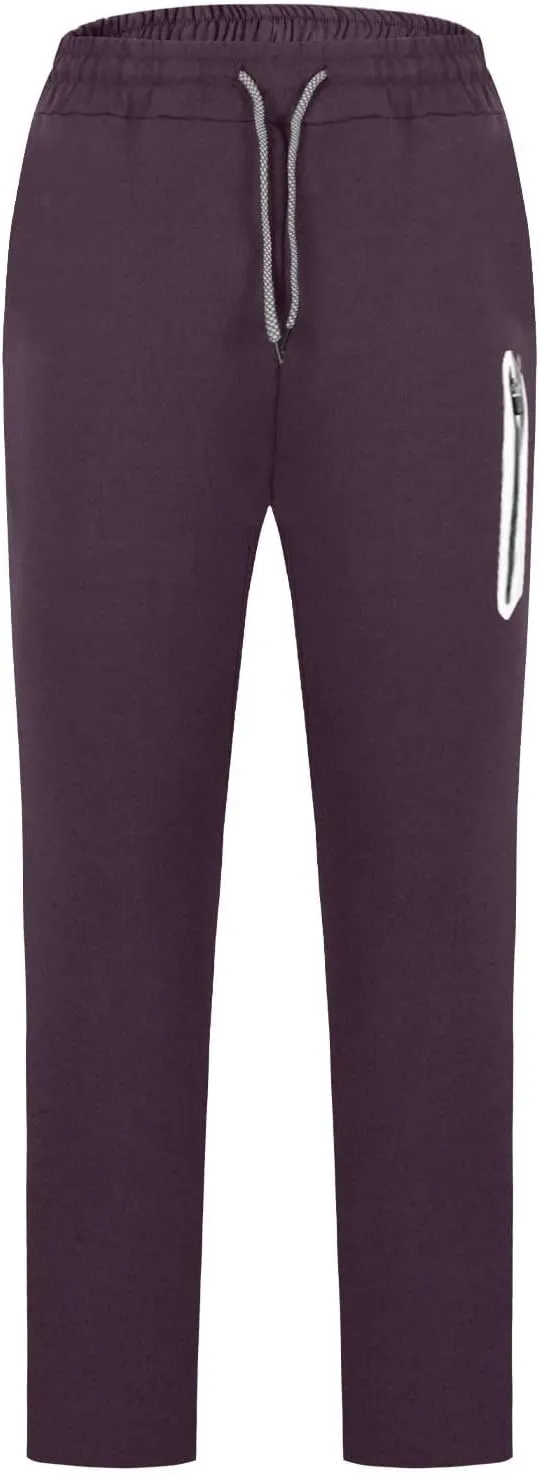 Men Jogger Pants Gym Slim Fit Elastic Waist Drawstring Sweatpants with Pocket Athletic Pants for Training Running