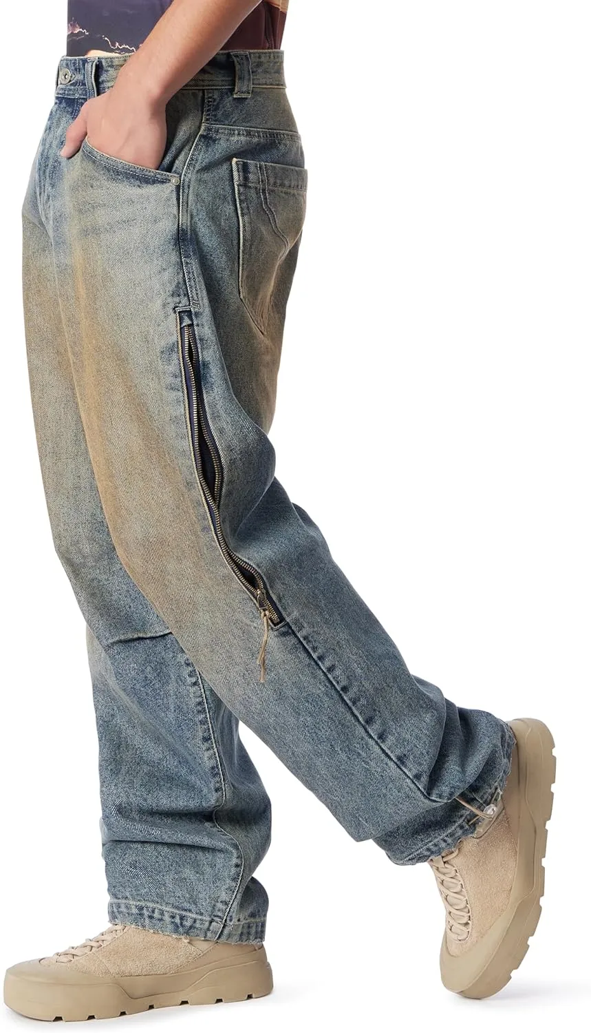 Men's Air-Baggy Parachute Jean with Venting Side Seams Standard