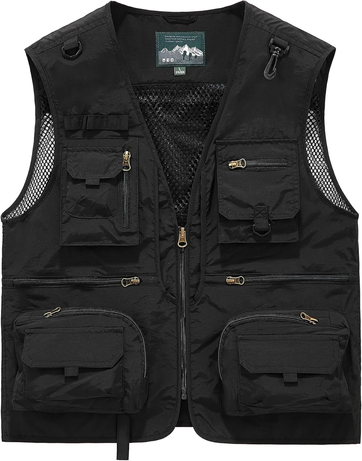 Men's Outdoor Fishing Work Safari Travel Photo Cargo Vest Outdoor Fishing Vest