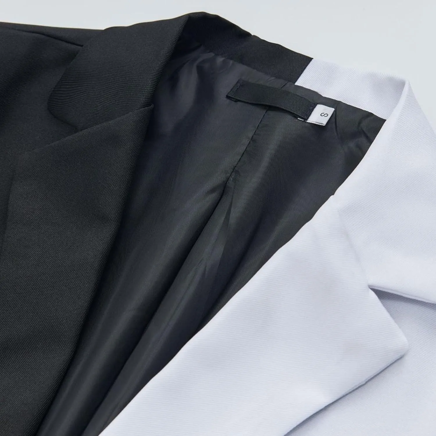 Men's Patchwork Blazer Jacket One-Button Wedding Suit Coats Contrast Tuxedo Dinner Suit Jackets