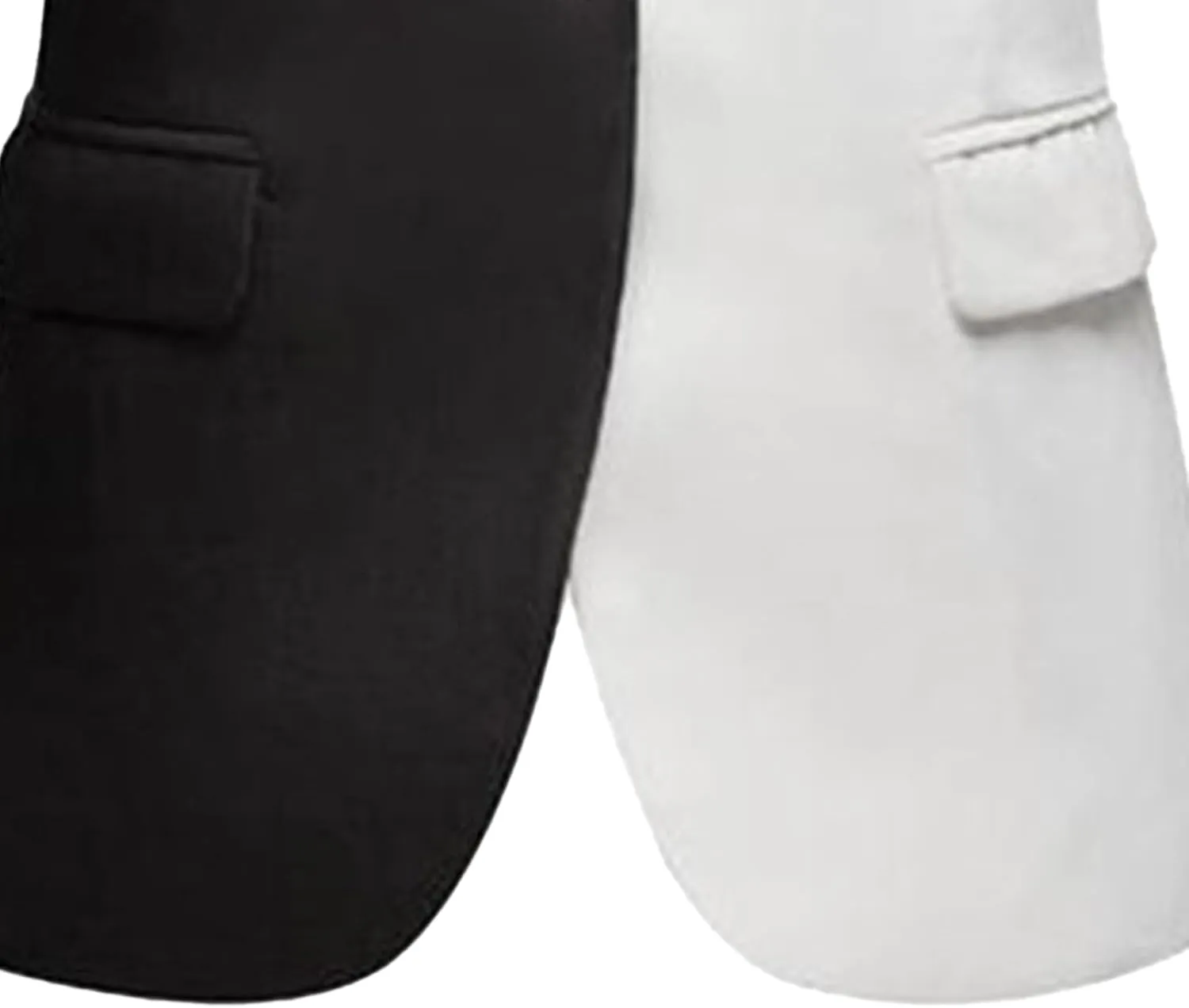 Men's Patchwork Blazer Jacket One-Button Wedding Suit Coats Contrast Tuxedo Dinner Suit Jackets