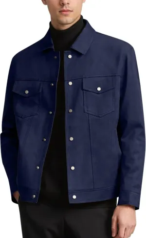 Mens Sport Coat Suede Jacket for Men Men's Casual Blazer Slim Fit Business Sports Coat Western Blazers for Men