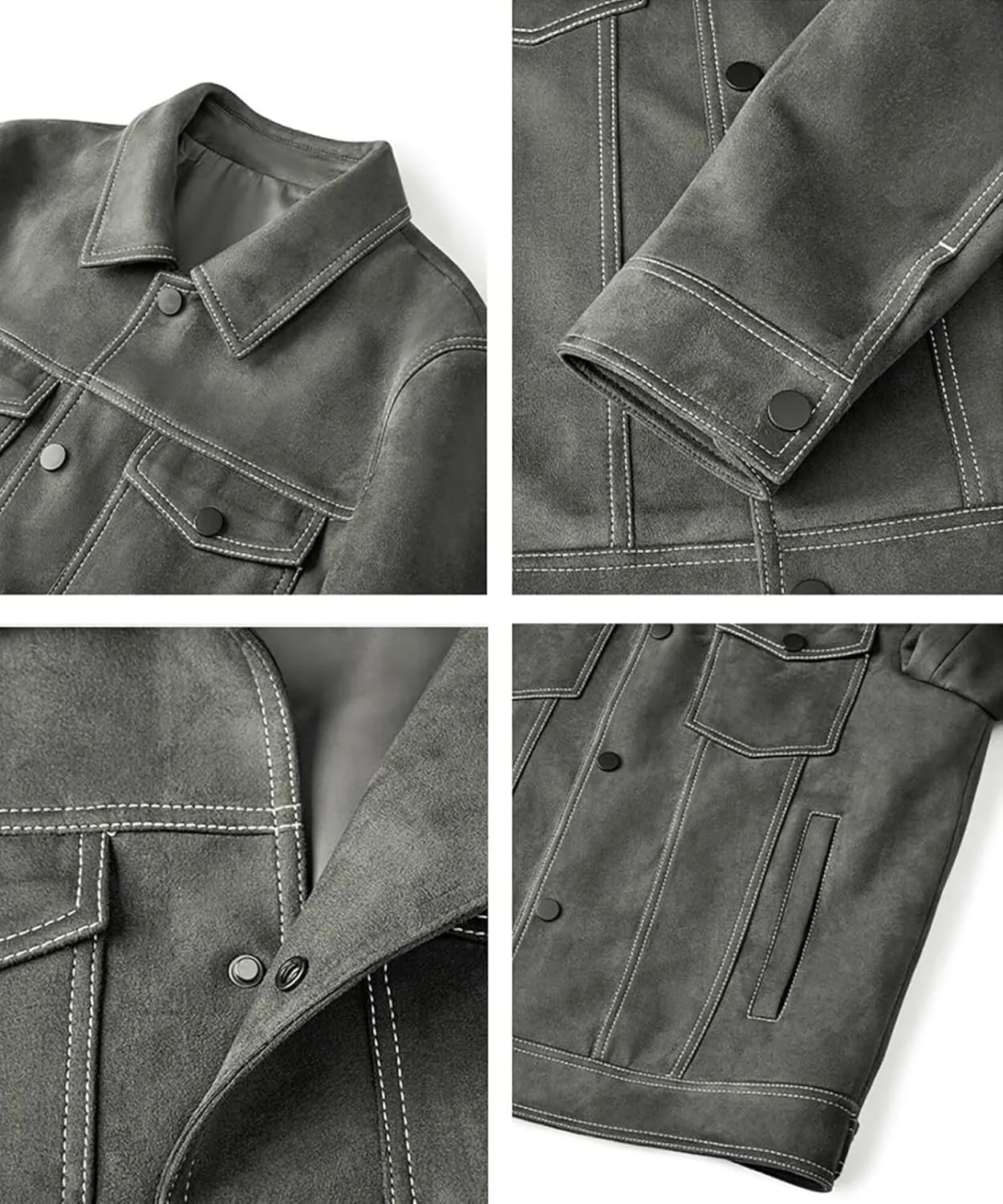 Mens Sport Coat Suede Jacket for Men Men's Casual Blazer Slim Fit Business Sports Coat Western Blazers for Men