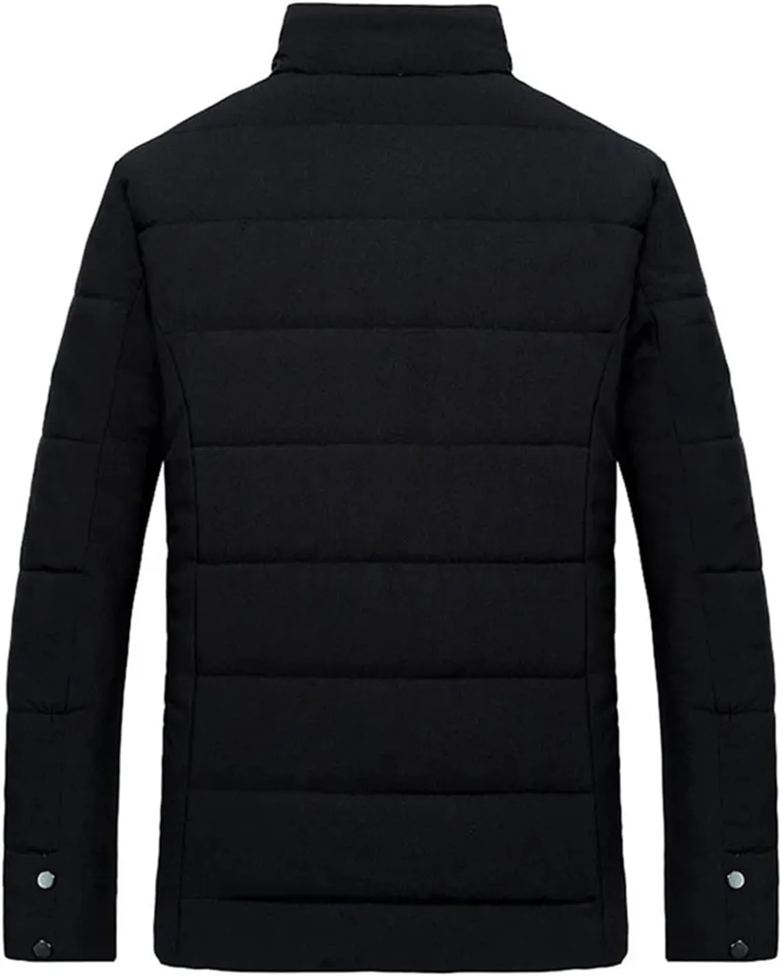 Men's Warm Fleece Jacket Winter Coats Fur Collar Windbreaker Cotton Padded Thick Black Coat Male Casual Jackets
