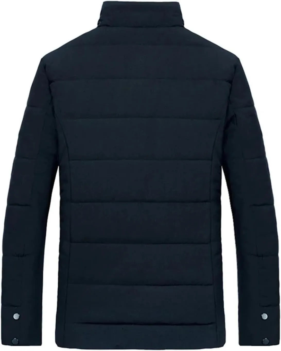 Men's Warm Fleece Jacket Winter Coats Fur Collar Windbreaker Cotton Padded Thick Black Coat Male Casual Jackets