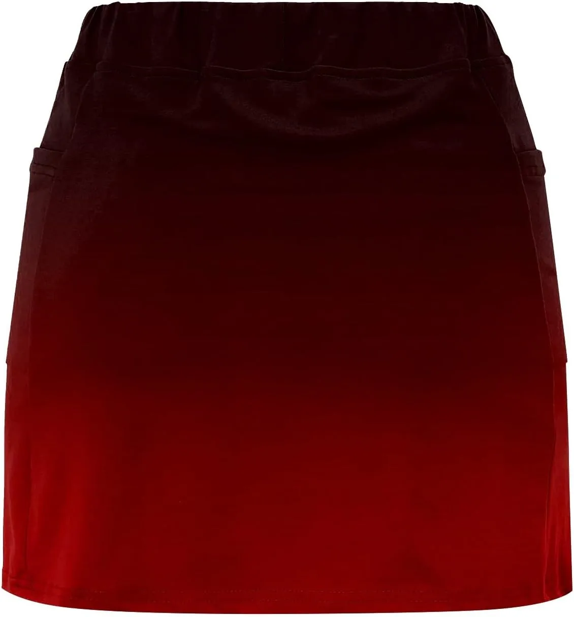 Mini Skorts for Women Tummy Control High Waisted Athletic Tennis Golf Skirts with Pockets Gradient Color Skirt
