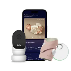 Owlet Dream Sock   Cam2 Bundle - Rose Pink