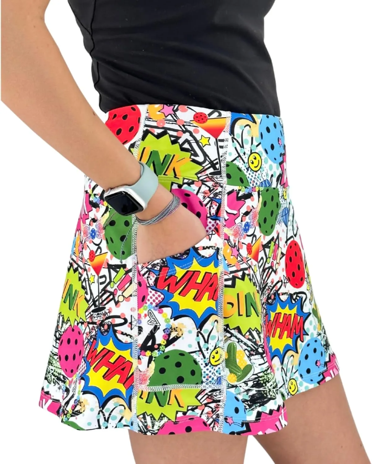 Pickleball Skirt, Pickle Ball Skort, Pickleball Apparel for Women, 15 Long Pickleball Skort