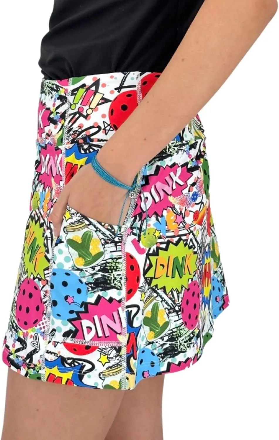 Pickleball Skirt, Pickle Ball Skort, Pickleball Apparel for Women, 15 Long Pickleball Skort