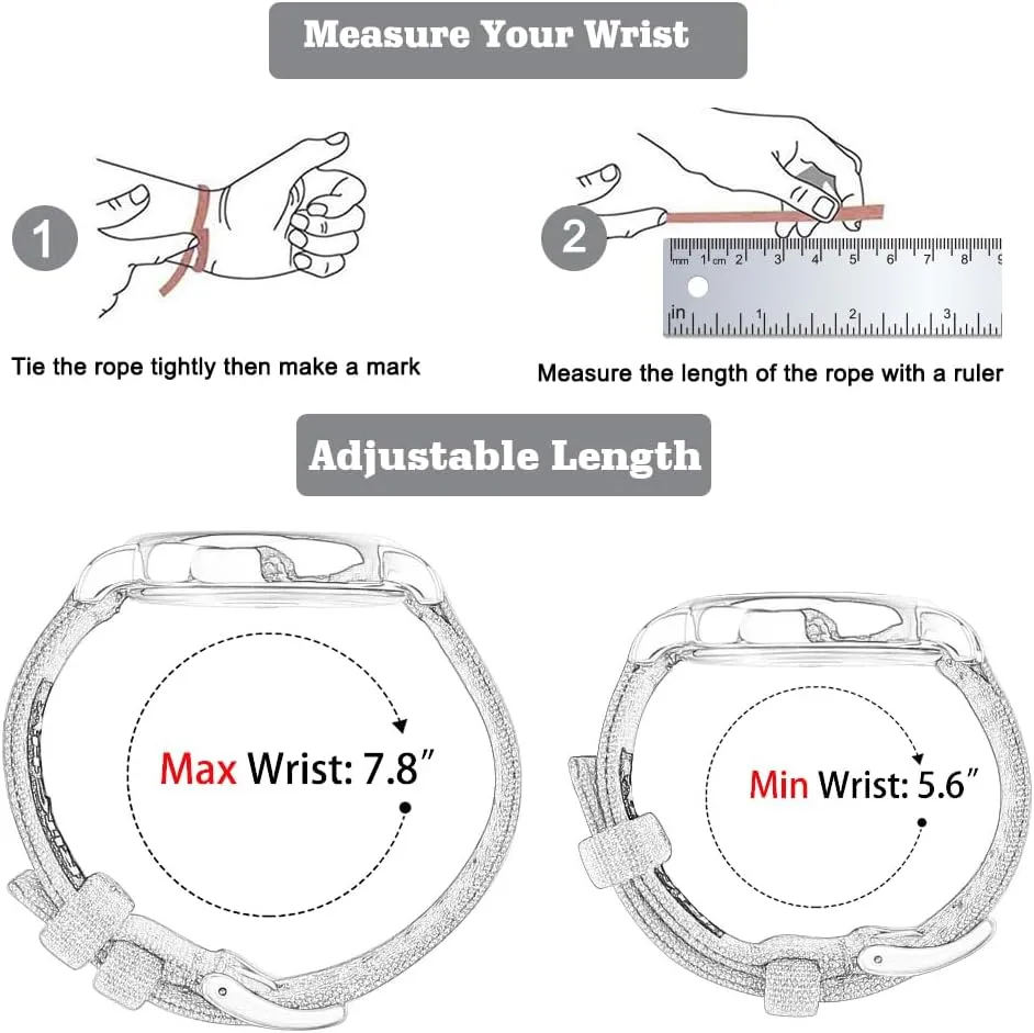Ritche Christmas Gift Canvas Quick Release Watch Band 18mm 20mm 22mm 24mm Replacement Watch Straps for Men Women, White Elephant Gifts, Stocking Stuffers for Men