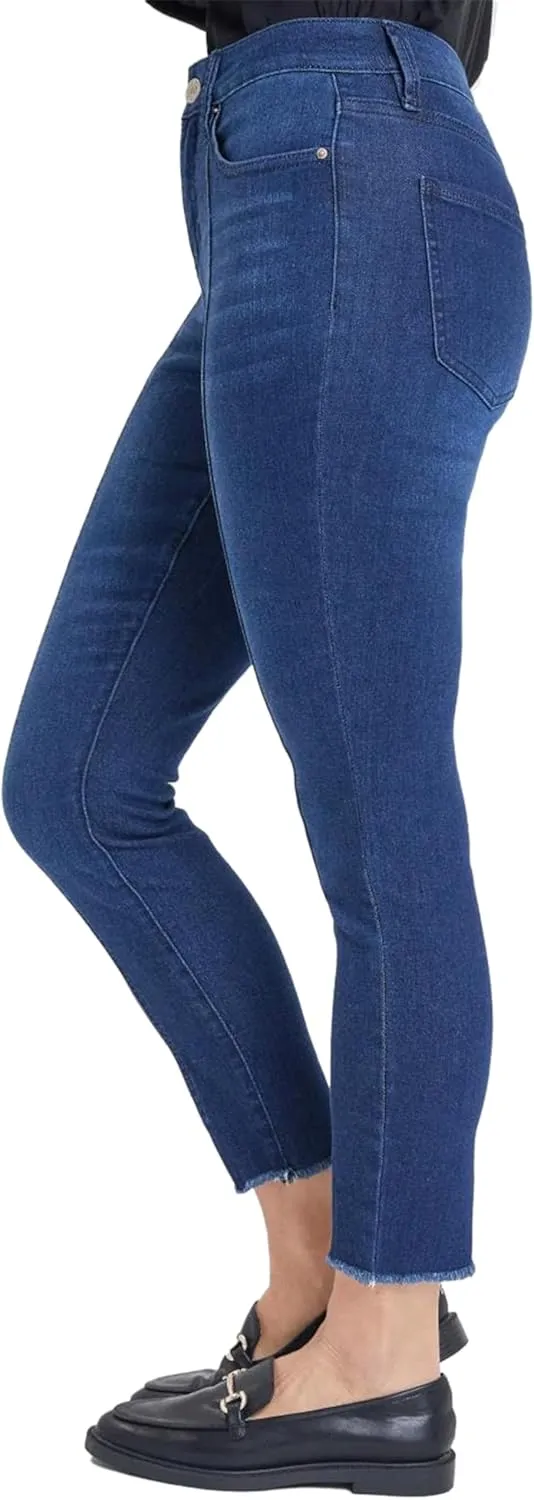 Royalty For Me Womens Women's High Rise Skinny Jean with Front Seam and Slit Detail Lifestyle Collection