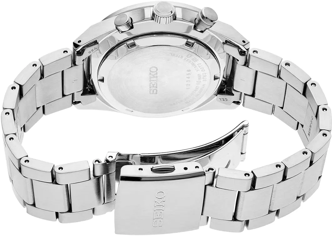 SEIKO SSB347 Watch for Men - Essentials - Quartz Chronograph, Tachymeter