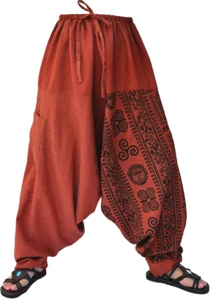 Siamrose Baggy Yoga Harem Pants for Men and Women, Wide Leg Lounge Trousers, 2 Pockets, One Size