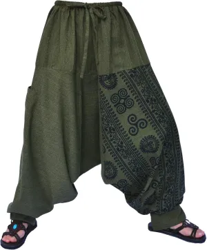 Siamrose Baggy Yoga Harem Pants for Men and Women, Wide Leg Lounge Trousers, 2 Pockets, One Size