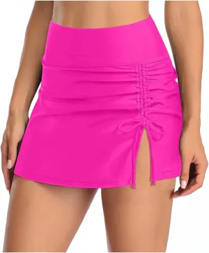 Skorts for Women Dressy Casual Side Pleated Notch Skirts Trendy Summer 2025 Skirts High Waisted Golf Skirt