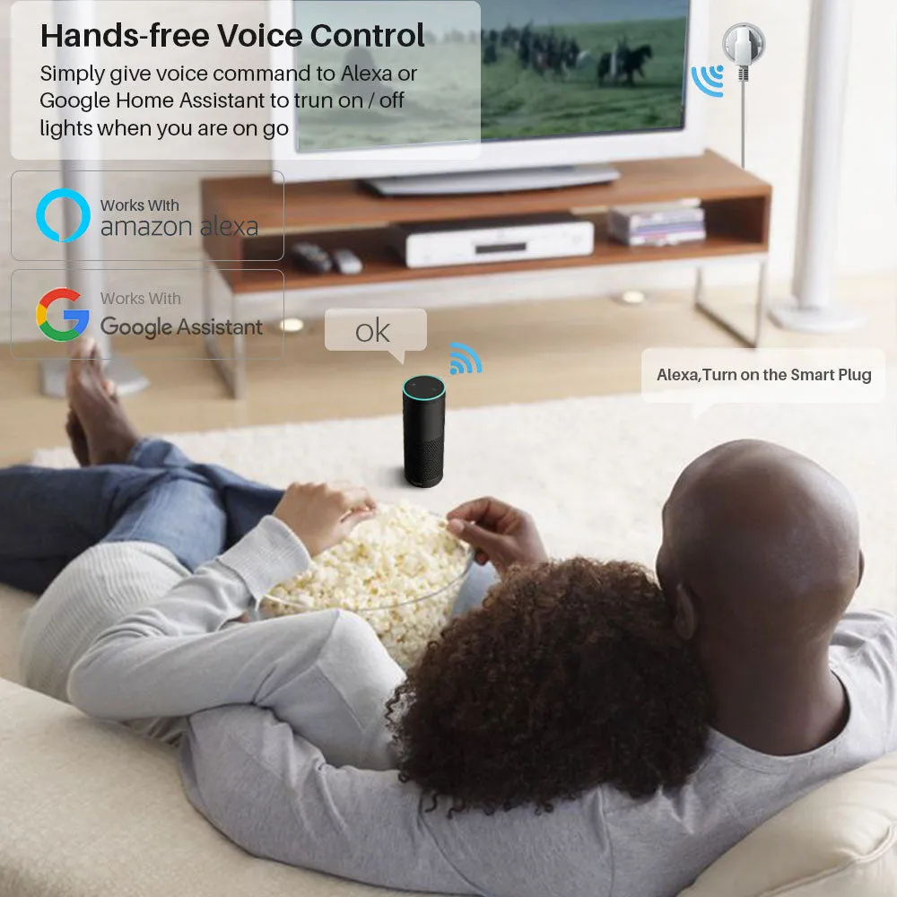 Smart Wifi Power Plug EU 16A 3680W With Power Monitor Timing Smart Home Wireless Socket Outlet Works With Alexa Echo Google Home