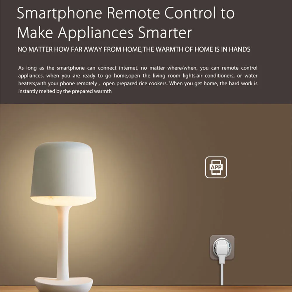 Smart Wifi Power Plug EU 16A 3680W With Power Monitor Timing Smart Home Wireless Socket Outlet Works With Alexa Echo Google Home