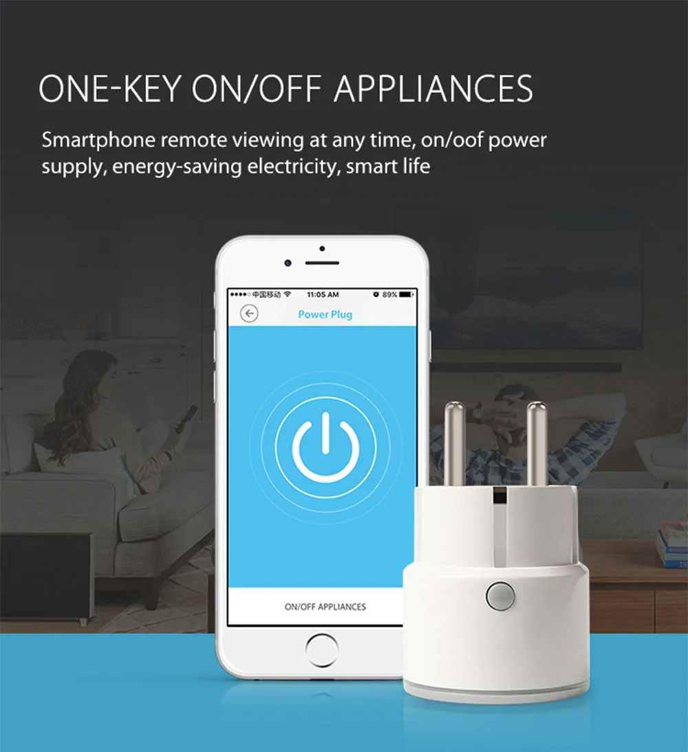 Smart Wifi Power Plug EU 16A 3680W With Power Monitor Timing Smart Home Wireless Socket Outlet Works With Alexa Echo Google Home